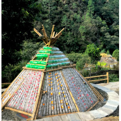 A plastic house named after you in Langtang!